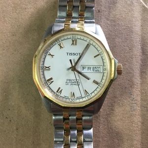 Tisset day date watch PR100 automatic 25 jewels